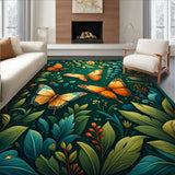 Artful Dark Green Floral Palette(Green)