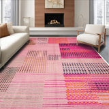 Ultra Soft Area Rug, Non Slip, Stain Resistant, Washable Area Rugs for Living Room, Bedroom, Non-Slip Pink Leopard Print Bedroom Rug(Pink)