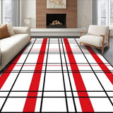 Rustic Tartan Grid Design with Contrast(Red)