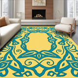 Enchanted Forest Abstract Interlocking Maze Lattice (Yellow)