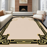 Modern Art Wave with Black Detailing(Beige)