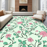 Serene Meadow Floral Swirl Interlocking Decorative Accent (Pink) - ODIKA