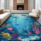 Dolphin and Shark Cartoon(Blue)