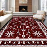 Elegant Frosty Wonderland Seasonal Accent(Red)