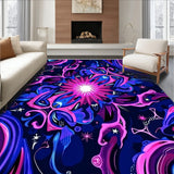 Celestial Nebula Artistry with Planets and Shooting Stars Motif (Pink)