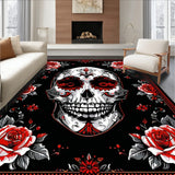 Dramatic Skull and Blossom(Black)