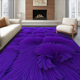 Luxurious Plush Shag Velvet Textured Touch Accent(Purple)