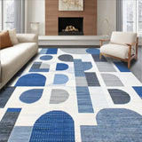 Abstract Braided Area Blue and Gray(Blue)