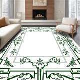 Botanical Lattice Flourish Symmetrical Arrangement(Green)