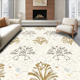 Heritage Damask Symmetrical Transitional Luxury Contemporary(Gold)
