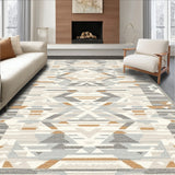 Geometric Modern in Beige Grey Tones for Stylish Spaces(Gray)