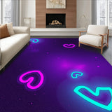 Abstract Gaming Symbol with Cosmic Nebula Background Effects (Purple)