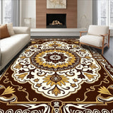 Boho Medallion with Stylized Floral(Brown)