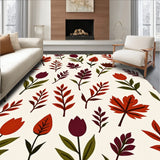 Autumn Harvest Herb Garden Design Anti Slip(Orange)