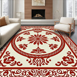 Vintage Botanica Interlocking Arabesque Scrollwork Motif(Beige)