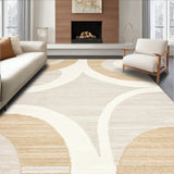 Elegant Area with Gentle Swirls and Contemporary Flair(Beige)