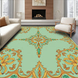 Paisley Teardrop Vintage with Swirling Botanical Accents (Gold)