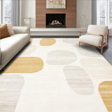 Beige and White Geometric Spotted(Beige)