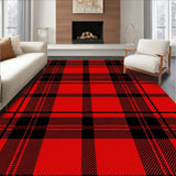Yuletide Tartan Entryway Greeting Doormat(Red)