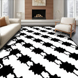 Retro Bold Contrast Interlocking Motif (Black) - ODIKA