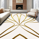 Contemporary Abstract Overlapping Stripe Art Inspired (Gold) - ODIKA