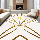 Contemporary Abstract Overlapping Stripe Art Inspired (Gold) - ODIKA