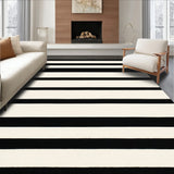 Bold Stripe Area Black & Beige Horizontal Band(Black)