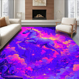 Charming Pastel Unicorn Illustration(Purple)