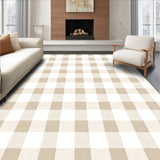 Gingham Check Vintage Welcome Rustic Charm(Beige)