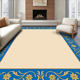 Flowing Arabesque Scroll Design(Blue)