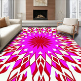Dazzling Kaleidoscope Burst Radiant Jewel Contemporary (Pink)