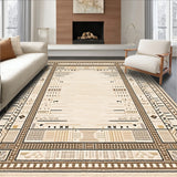 Textured Serene Geometric Stair Tread(Beige)