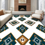 Chevron with Aztec Inspired Zigzag Design (Teal)