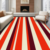 Vintage Awning Stripe Lightweight High Traffic Accent(Orange)