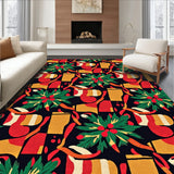 Traditional Fir Branch Hearth Decorative(Black)