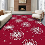 Snowflake Winter Wonderland Festive Holiday Door(Red)