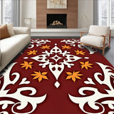 Autumnal Ornate Damask with Distressed Vintage Charm(Brown)