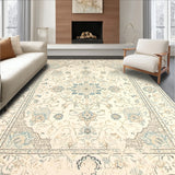 Cloudsoft Elegance Premium Area With Antique Inspired Medallion Design(Beige)