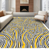 Avant Garde Abstract Mosaic Showcasing Dynamic Tessellation (Yellow)