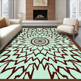 Burst Symmetrical with Ornate Central Focus(Brown)