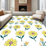 Wildflower Medallion with Petal Motifs and Vintage Scrollwork (Yellow) - ODIKA