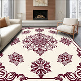 Damask Paisley Motif with Ornamental Victorian Scrollwork(Ivory)