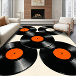 Retro Vinyl Record Patio Wear Resistant(Black) - ODIKA