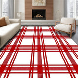 Timeless Highland Tartan Interlocking Design with Vintage Charm(Red)