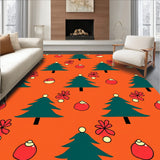 Scandi Interlocking Tree with Festive Bauble Detailing(Orange)