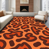 Sunset Savannah Inspired with Spotted Abstract Animal Design(Orange)