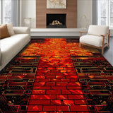 Sizzling Geometric Flow Design(Red)