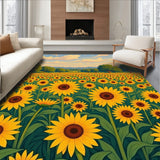 Countryside Floral Meadow Harvest Decorative Accent(Yellow)