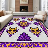 Day of Remembrance Cat Masks with Floral Lace and Lively Filigree(Yellow)