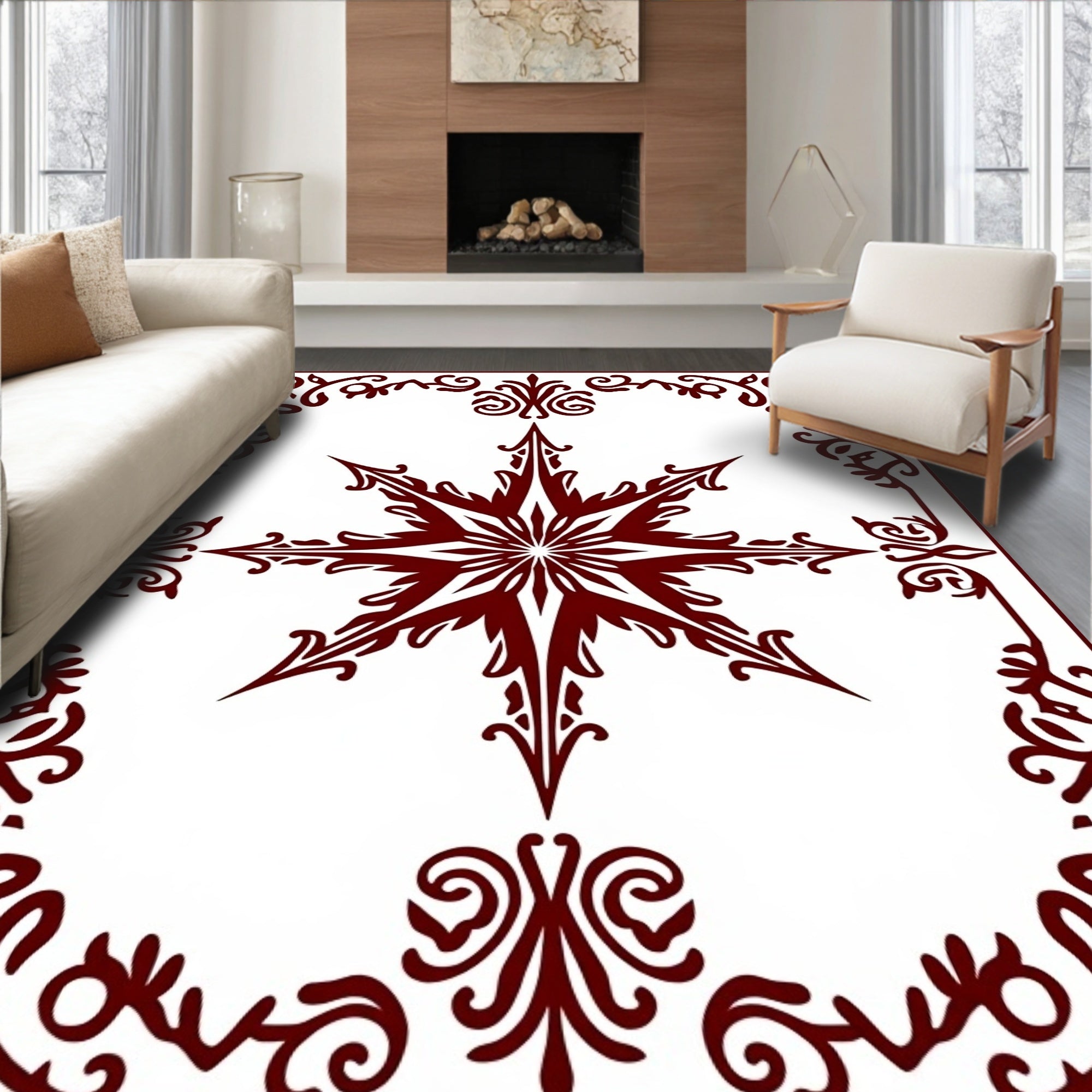 Compass Rose Ornamental Central Focal Arrangement (Brown) - ODIKA